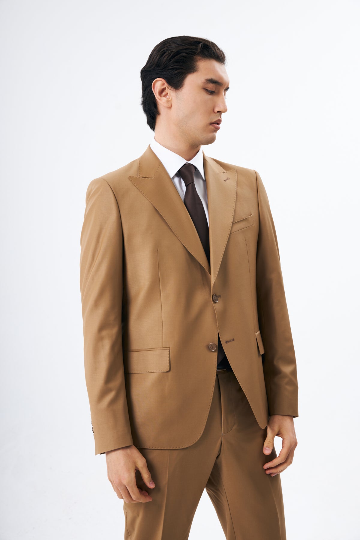Camel Brown Suit