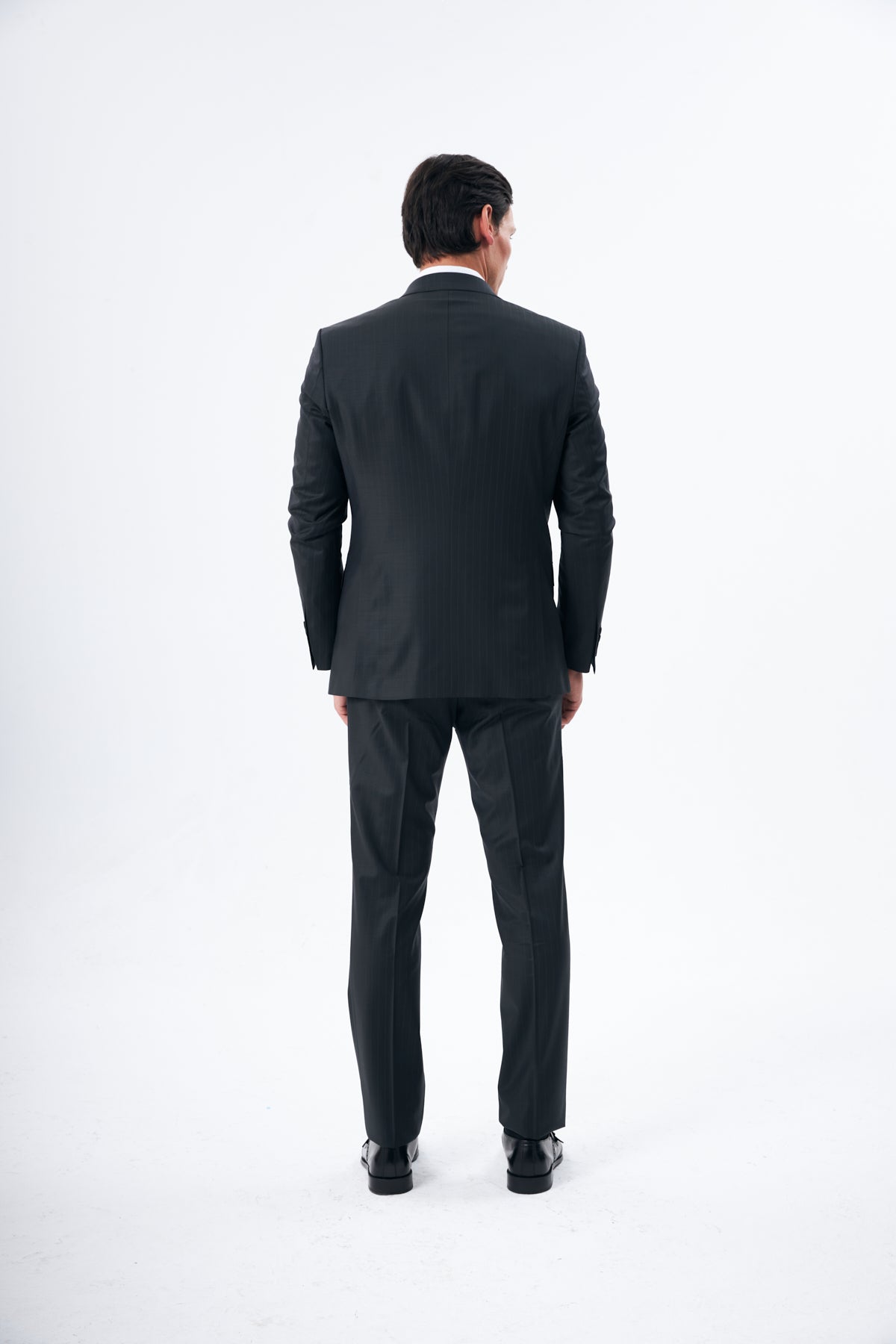 Deep Green Pinstripe Wool Suit