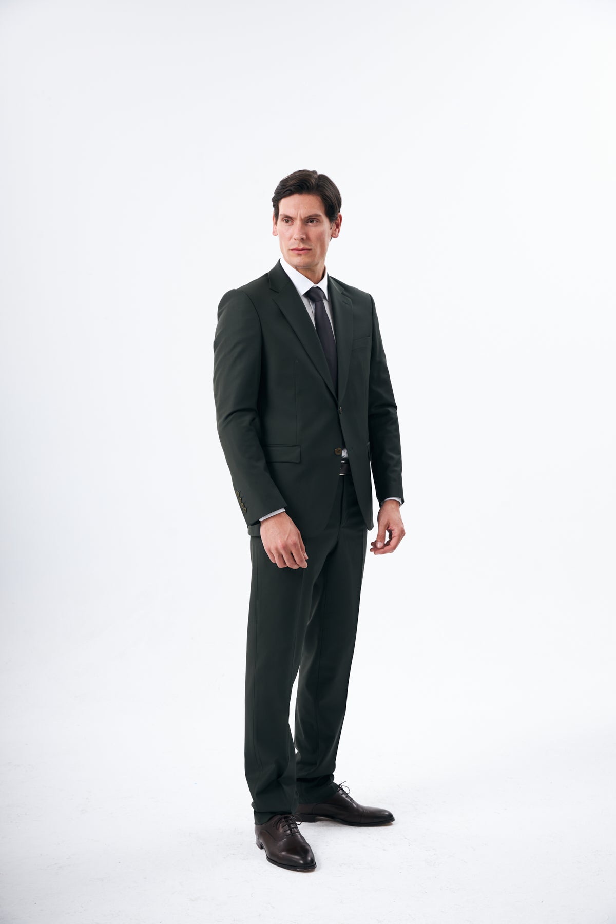 Dark Green Wool Suit