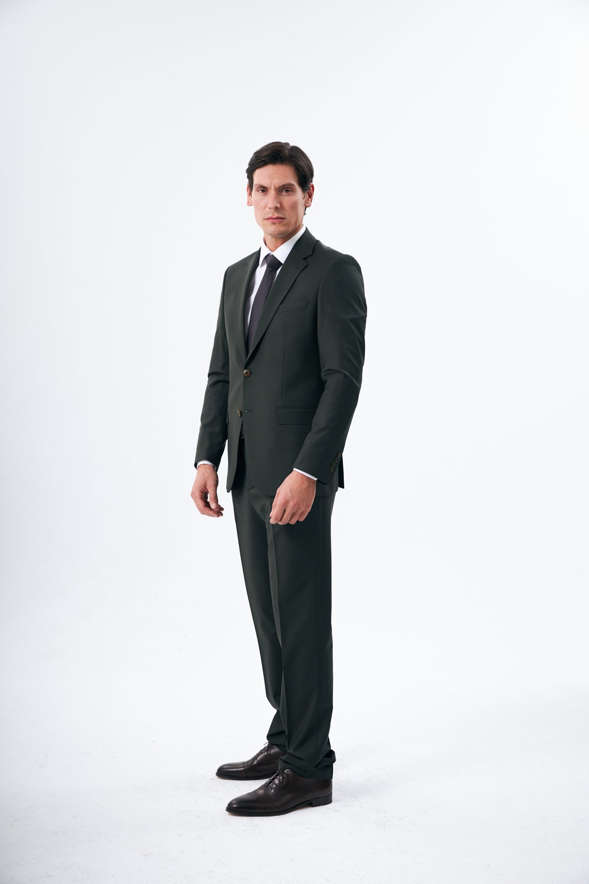 Dark Green Wool Suit