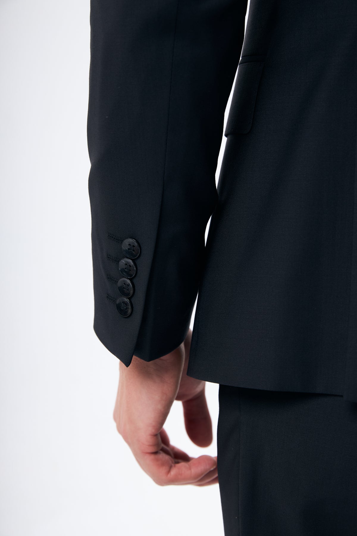 Classic Black Double-Breasted Suit