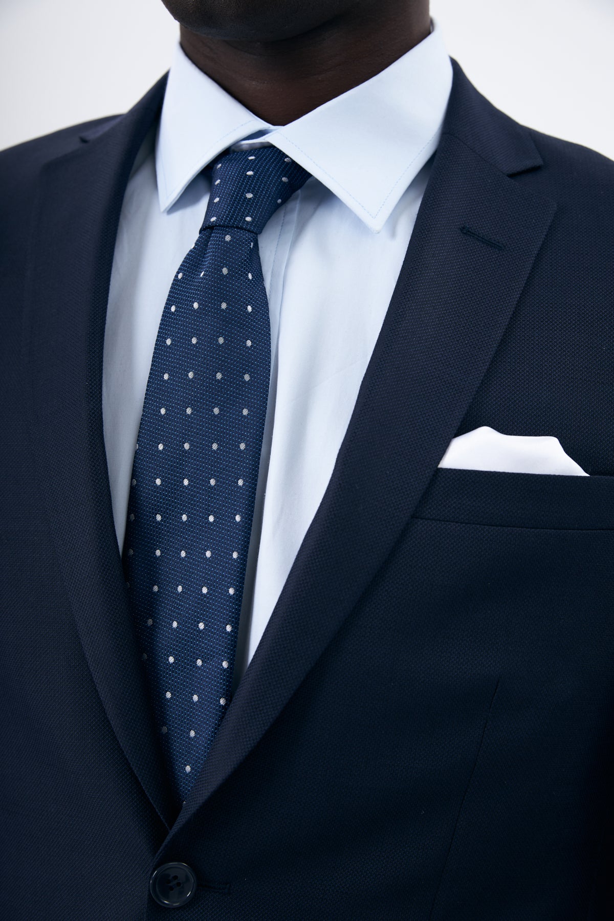 Classic 100% Wool Navy Suit