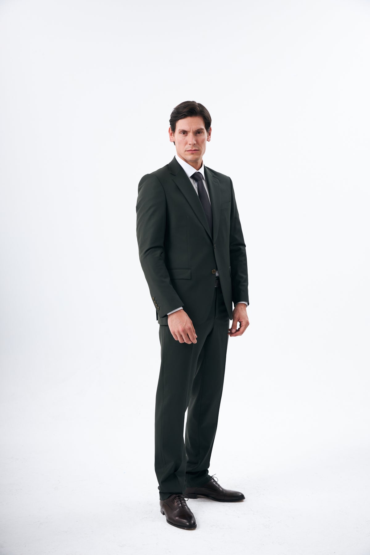 Dark Green Wool Suit