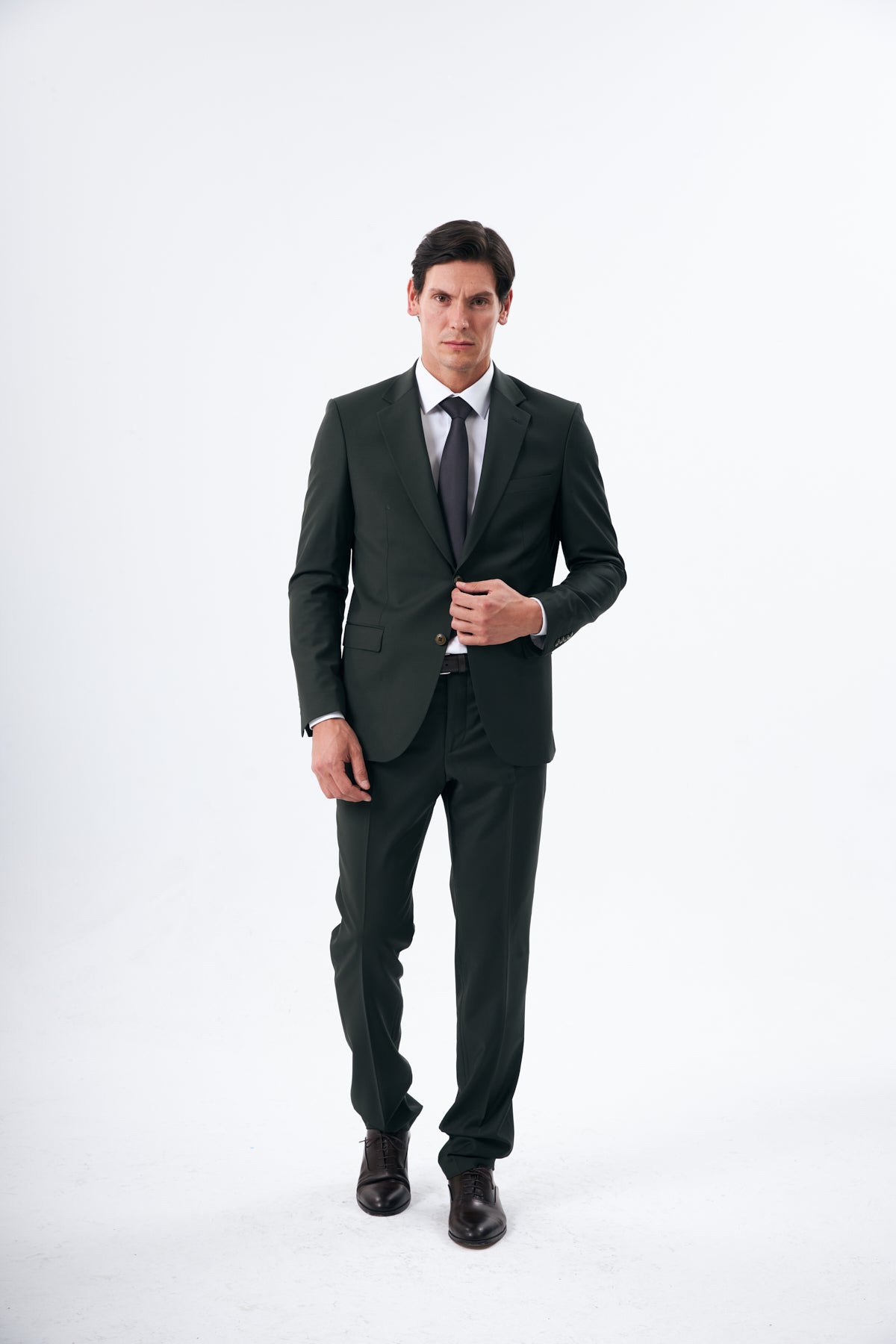 Dark Green Wool Suit