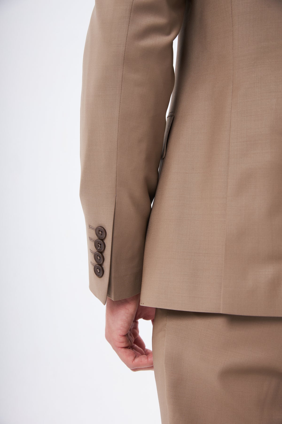 Tan Suit in 100% Wool