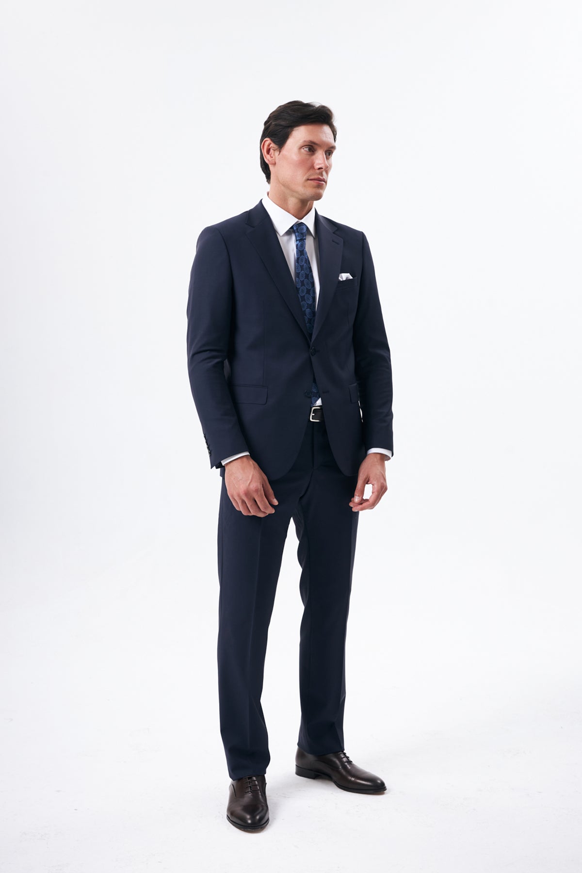 Dark Blue Suit in 100% Wool
